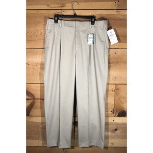 NEW L.L. Bean Chico Dress Adjustable Waist Khakis Pants Mens Size 36x29.5